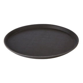 Black Round Non-Slip Tray 40.5cm/16" - Pack 1