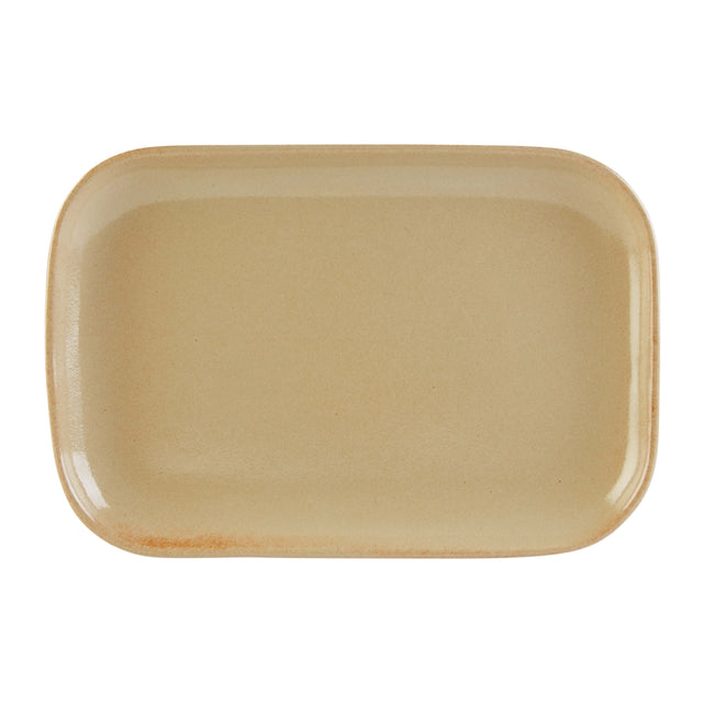 Rustico Flame Rectangular Plate 34.5 x 23.5cm