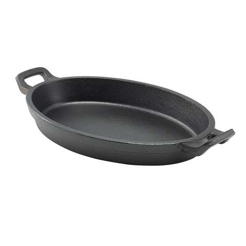 Cast Iron Oval Eared Dish 24 x 17.3 x 3.4cm