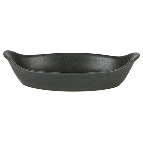 Rustico Carbon Oval Eared Dish 25cm