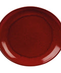 Rustico Lava Bistro Oval Plate 29.5x26cm/11.5"x10.25"