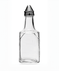 Square Vinegar Bottle Stainless Steel Top