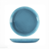 Light Blue Glazed Melamine Casablanca Bowl 38 x 4.5cm