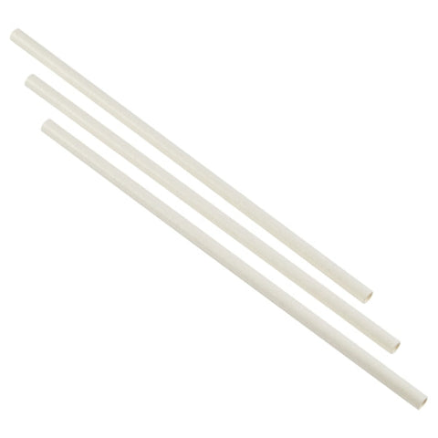 CASE - Paper Straws White 20cm (2x500pcs)