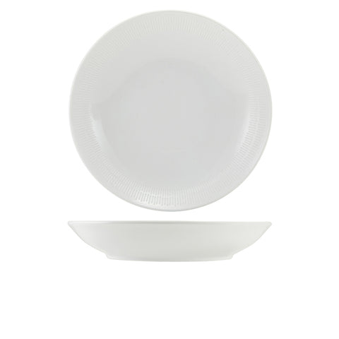 Incise Porcelain Solara Coupe Bowl 25.5cm