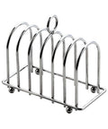 6 Slice Chrome Toast Rack