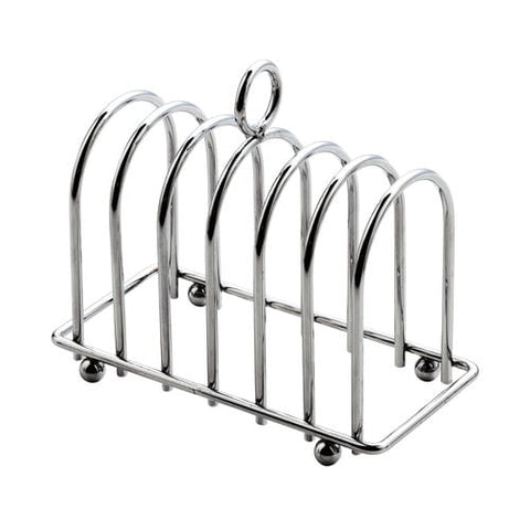 6 Slice Chrome Toast Rack