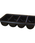 Cutlery Tray/Box 1/1 Black 13" X 21"