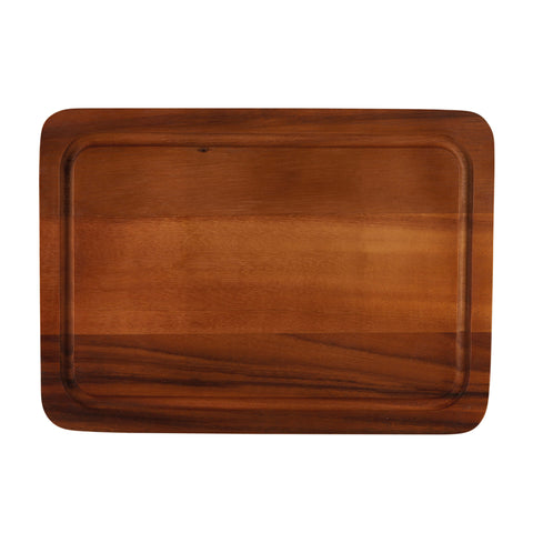 Acacia Cutting Board c/w Groove 28.5x40x2cm