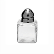 3cm Square Salt Pot, Stainless Steel Top