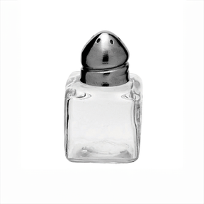 3cm Square Salt Pot, Stainless Steel Top