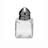 3cm Square Salt Pot, Stainless Steel Top
