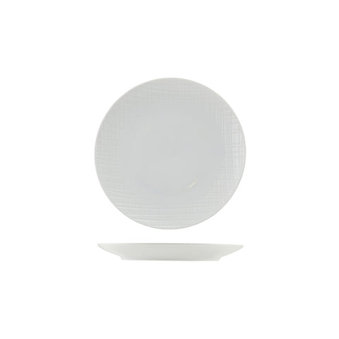 Incise Porcelain Lavara Coupe Plate 20cm