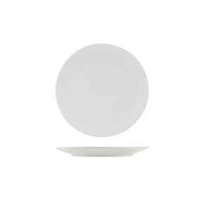 Incise Porcelain Lavara Coupe Plate 23cm