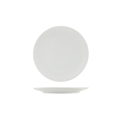 Incise Porcelain Lavara Coupe Plate 23cm