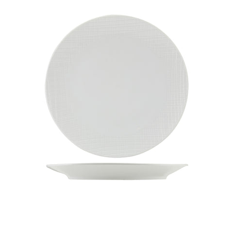 Incise Porcelain Lavara Coupe Plate 28cm