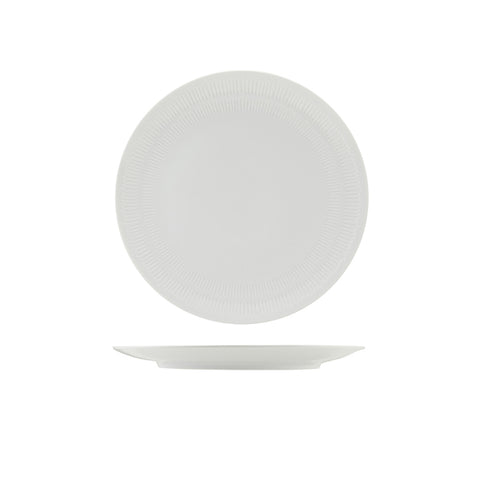 Incise Porcelain Solara Coupe Plate 25.5cm