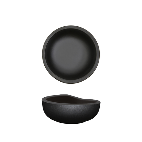 Black Copenhagen Round Melamine Bowl 8.5 x 3.5cm