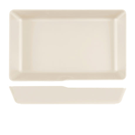 White Copenhagen Melamine GN 1/1 Deep Dish 53 x 32.5 x 8cm