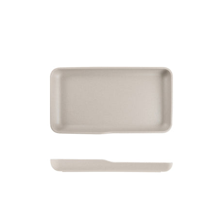Sand Brown Copenhagen Melamine GN 1/3 Platter 32.5 x 17.6 x 3.5cm