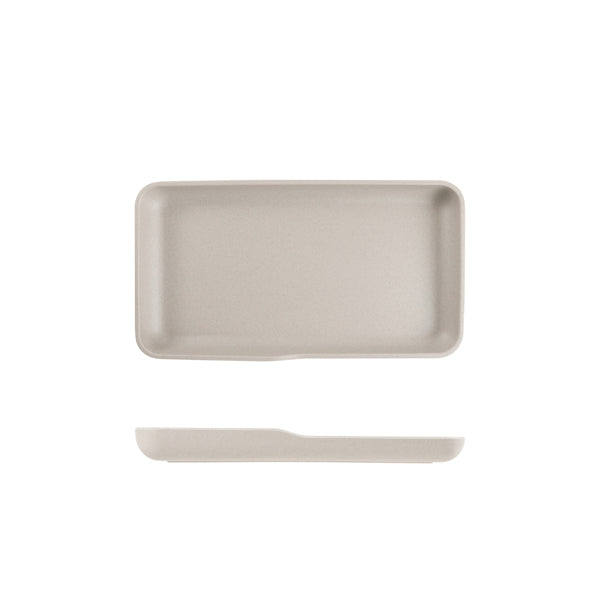 Sand Brown Copenhagen Melamine GN 1/3 Platter 32.5 x 17.6 x 3.5cm