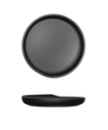 Black Copenhagen Round Melamine Plate 17cm