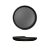 Black Copenhagen Round Melamine Plate 17cm