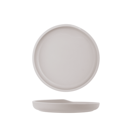 White Copenhagen Round Melamine Plate 17cm
