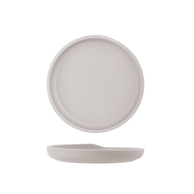 White Copenhagen Round Melamine Plate 17cm