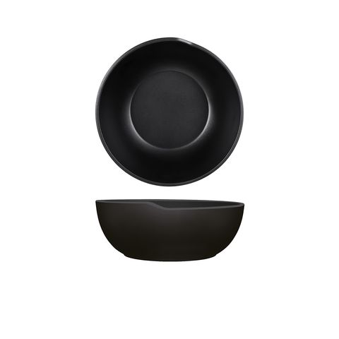 Black Copenhagen Round Melamine Bowl 20 x 7.5cm