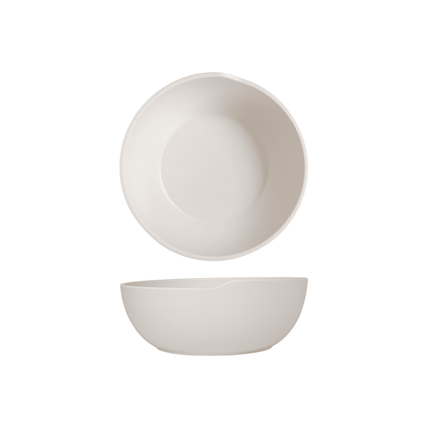 White Copenhagen Round Melamine Bowl 20 x 7.5cm