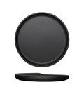 Black Copenhagen Round Melamine Plate 22.5cm