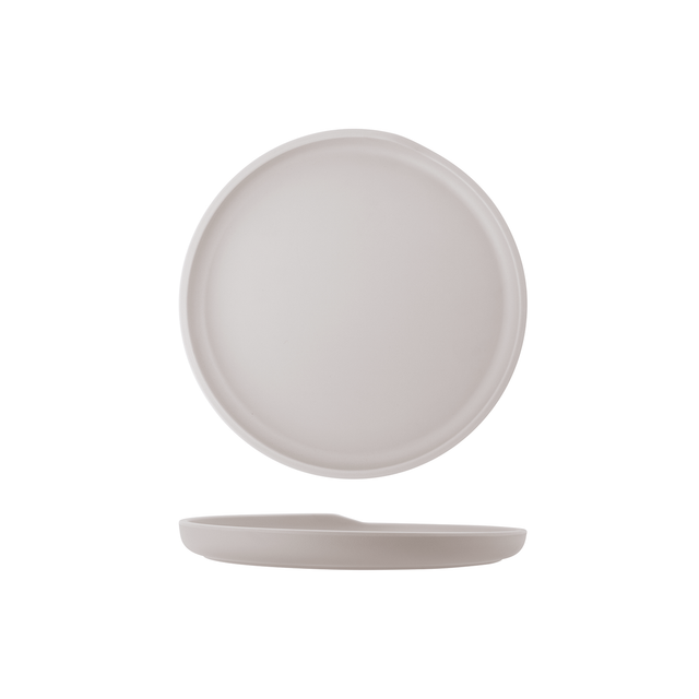 White Copenhagen Round Melamine Plate 22.5cm
