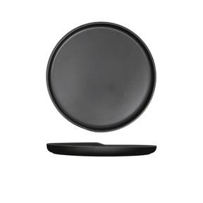 Black Copenhagen Round Melamine Plate 28cm