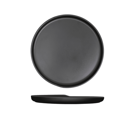 Black Copenhagen Round Melamine Plate 28cm