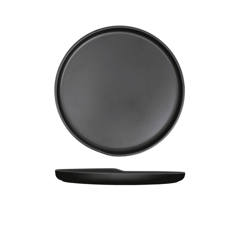 Black Copenhagen Round Melamine Plate 28cm