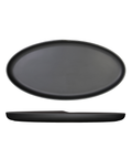 Black Copenhagen Oval Melamine Dish 47.5 x 24cm