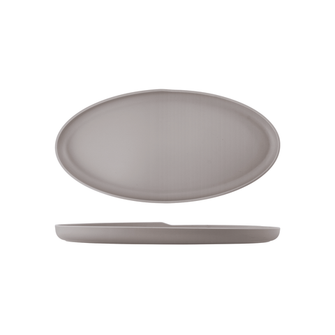 Sand Brown Copenhagen Oval Melamine Dish 47.5 x 24cm