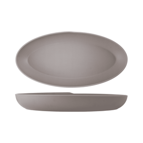 Sand Brown Copenhagen Oval Melamine Deep Dish 55 x 27.5 x 7.5cm