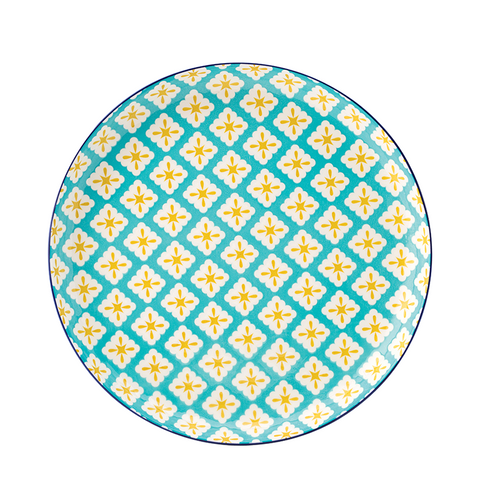 Cadiz Blue & Yellow Plate 10.5" (27cm)