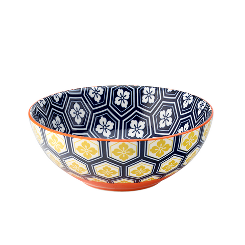 Cadiz Blue & Orange Bowl 6.3" (16cm)