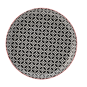 Cadiz Red & Black Plate 10.5" (27cm)