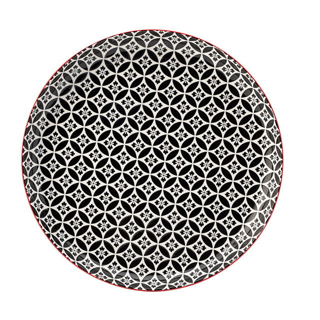 Cadiz Red & Black Plate 10.5" (27cm)