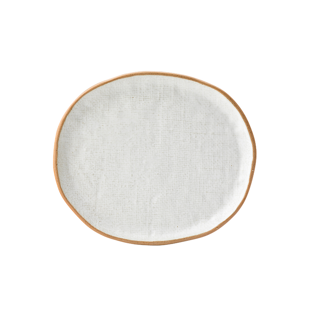Hessian Plate 8.3" x 7.2" (21.3cm x 18.3cm)