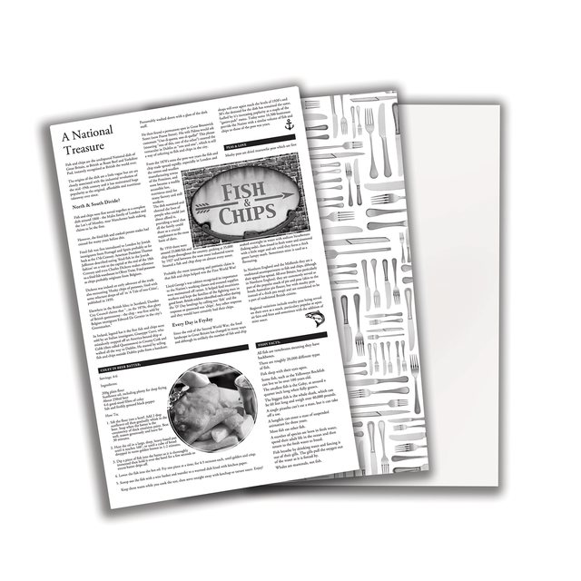 Cutlery Greaseproof Paper 10 x 17" (25.5 x 42cm)