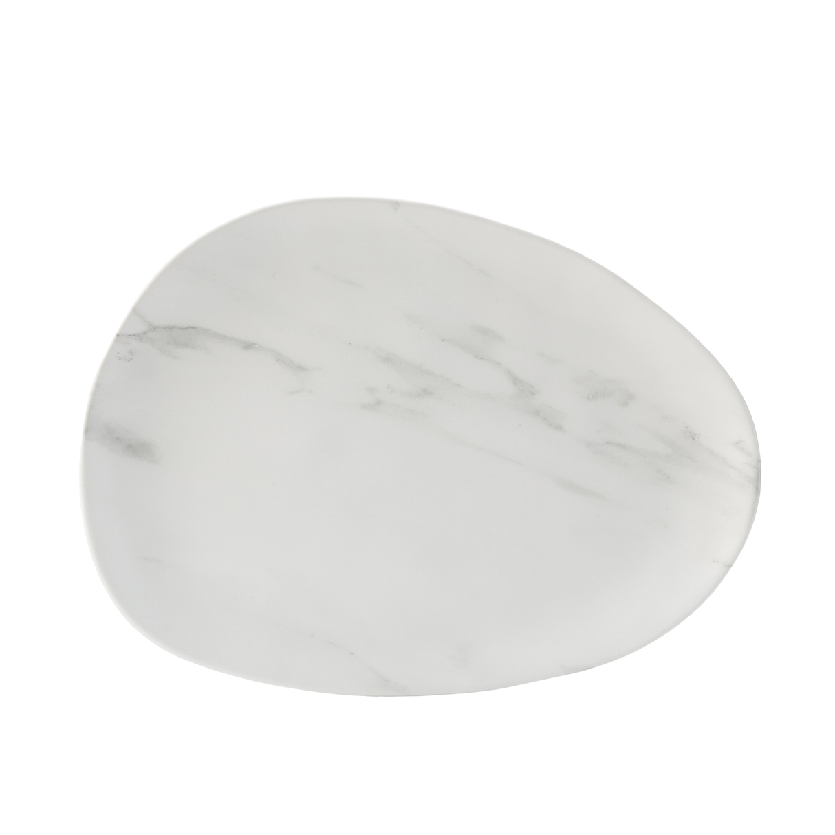 Pebble Platter 16 x 11.75" (41 x 30cm) - White