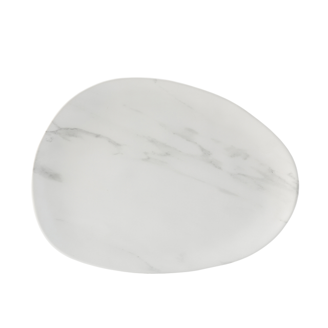 Pebble Platter 16 x 11.75" (41 x 30cm) - White