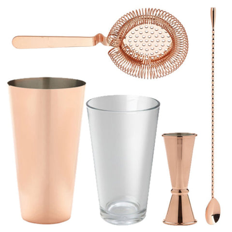 Copper Cocktail Set - 5 Piece