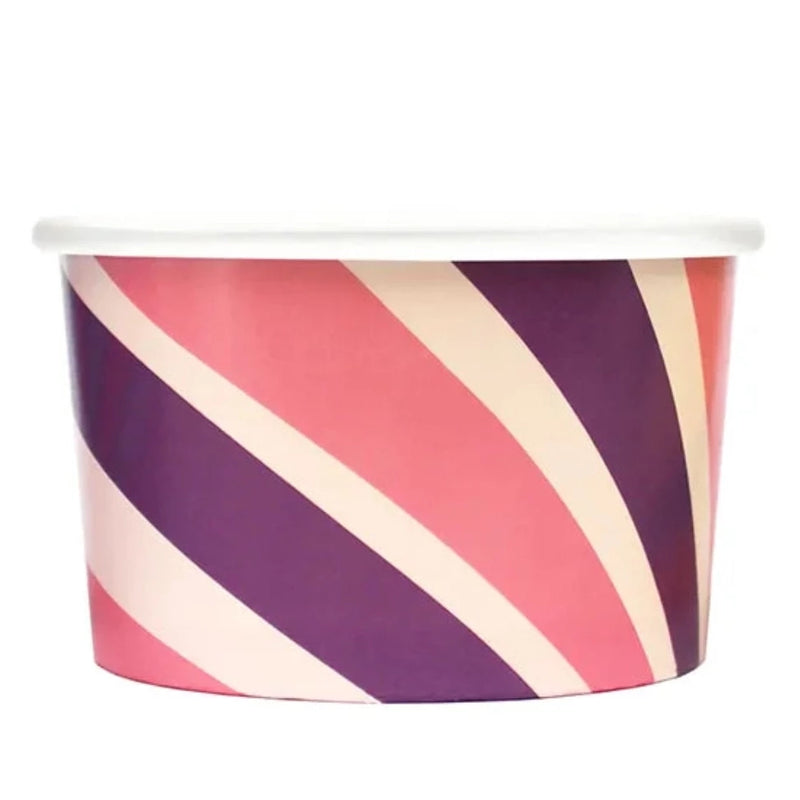 pink and purple ice cream tub