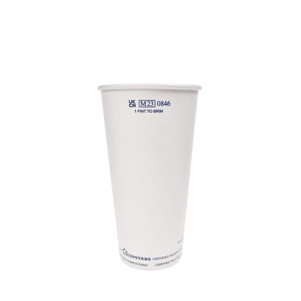 Aqueous Coated Paper Half Pint to Brim UKCA 1000Pk
